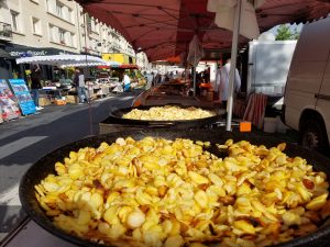 locally made paella in caen france