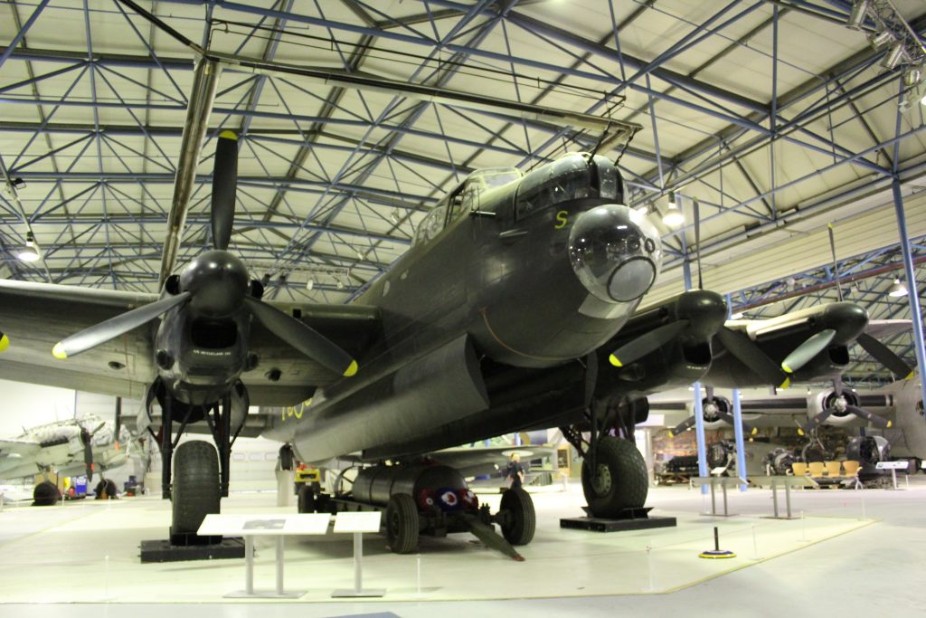 lancaster bomber in the RAF museum